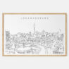 Framed Johannesburg Art print - Landscape - Main