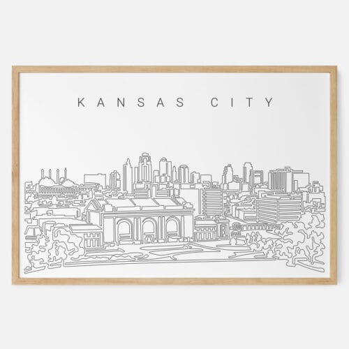Kansas City Skyline Art Print