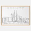 Framed Kuala Lumpur Art print - Landscape - Main