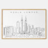 Framed Kuala Lumpur Art print - Landscape - Main