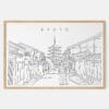 Framed Kyoto Art print - Landscape - Main