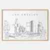 Framed Los Angeles Art print - Landscape - Main