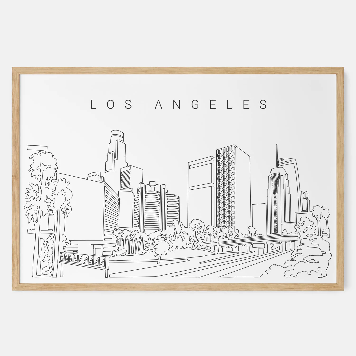 Los Angeles Skyline Art Print