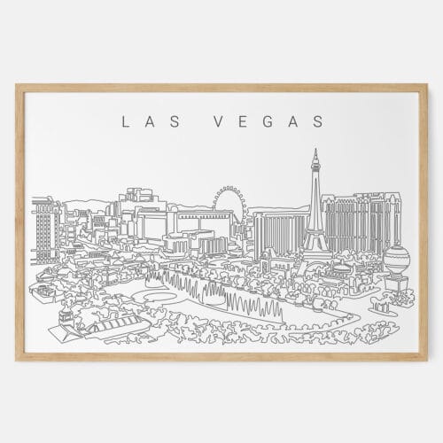 Las Vegas Skyline Art Print