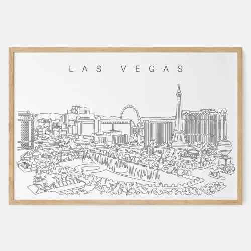 Las Vegas Skyline Art Print