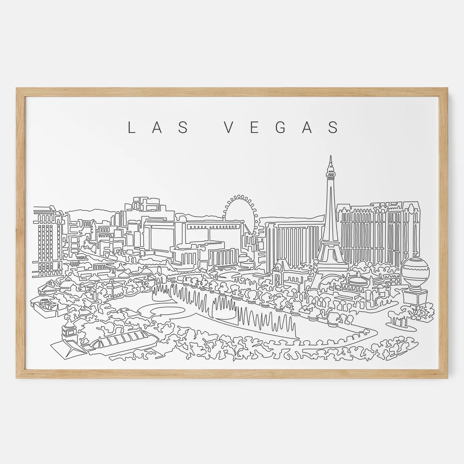 Las Vegas Skyline Art Print