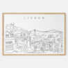 Framed Lisbon Art print - Landscape - Main