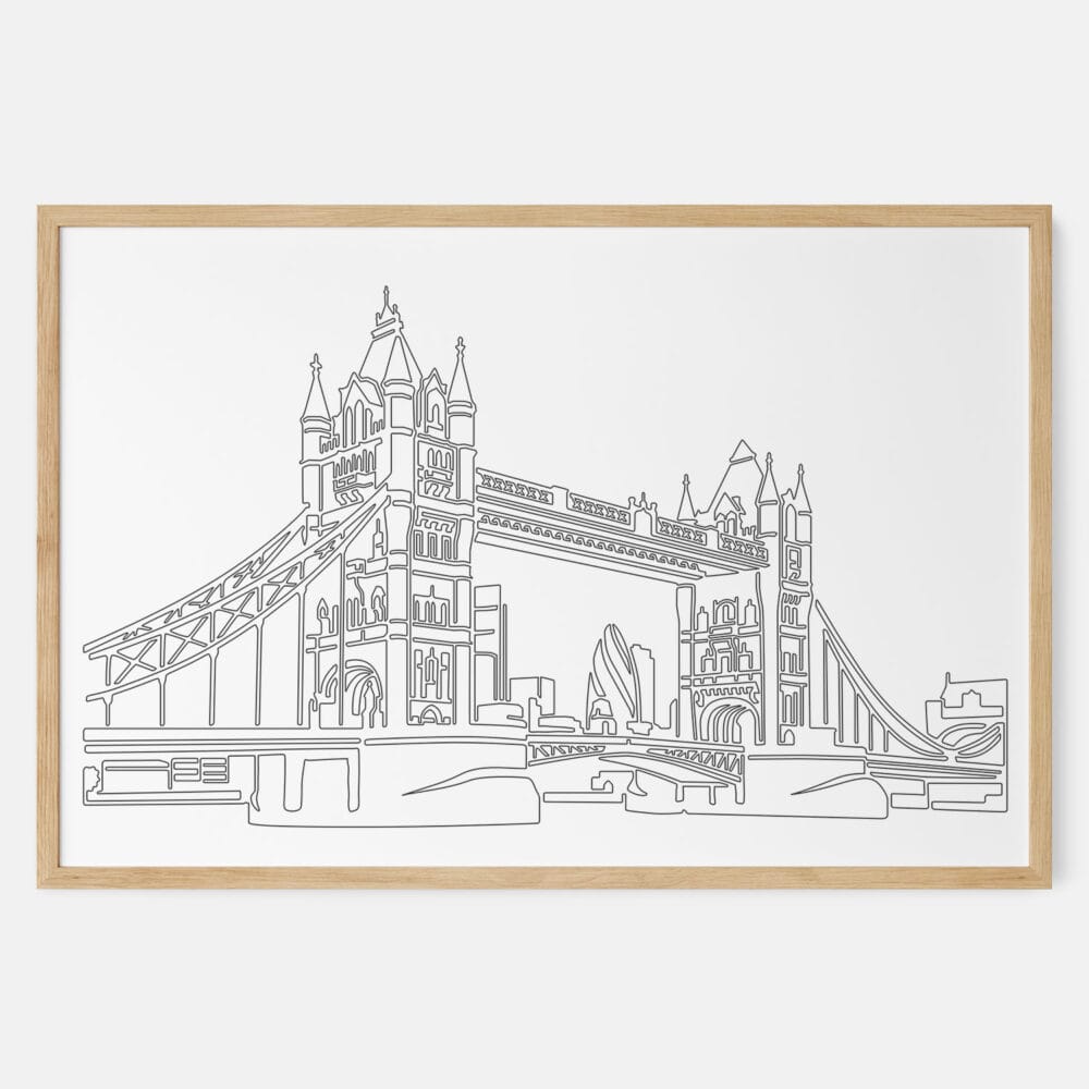 Framed London Bridge Art print - Landscape - Main