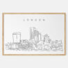 Framed London Skyline Art print - Landscape - Main
