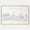 Framed Los Angeles Skyline Art print - Landscape - Main