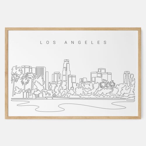 Los Angeles Skyline Art Print
