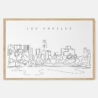 Framed Los Angeles Skyline Art print - Landscape - Main