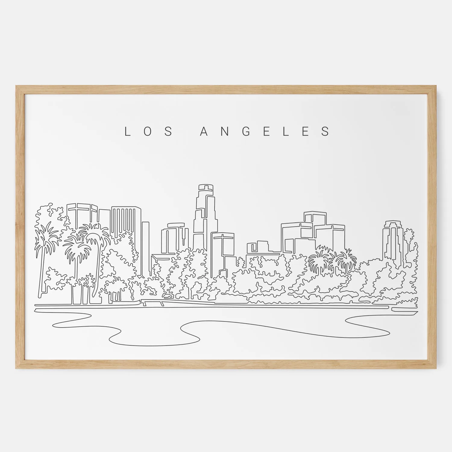 Los Angeles Skyline Art Print