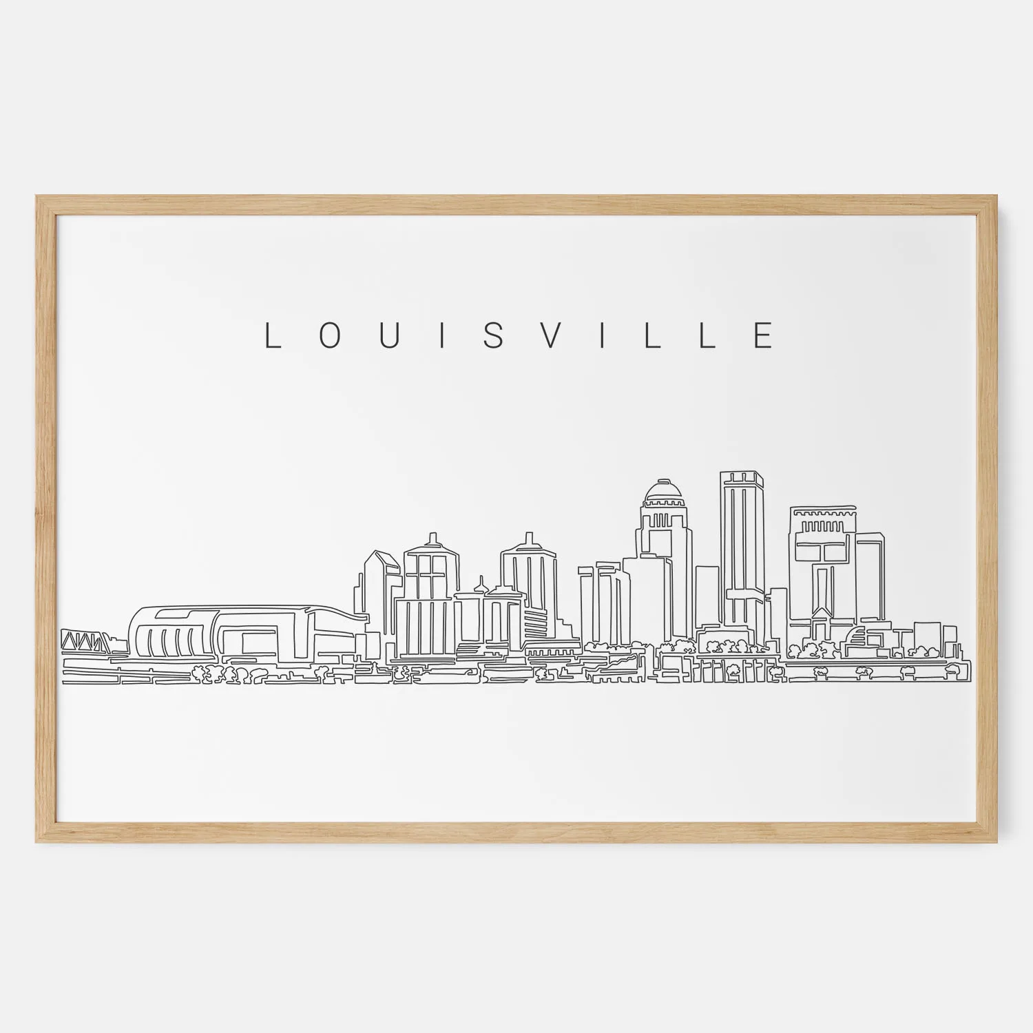 Louisville Skyline Art Print