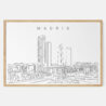 Framed Madrid Art print - Landscape - Main