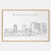 Framed Manchester Art print - Landscape - Main