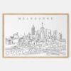 Framed Melbourne Art print - Landscape - Main