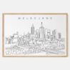 Framed Melbourne Art print - Landscape - Main