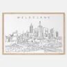 Framed Melbourne Art print - Landscape - Main