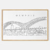 Framed Memphis Art print - Landscape - Main