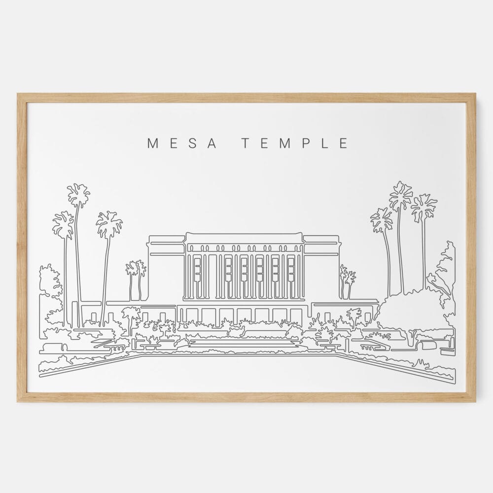 Framed Mesa temple Art print - Landscape - Main