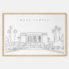 Framed Mesa temple Art print - Landscape - Main