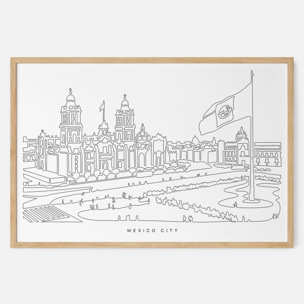 Framed Mexico City Art print - Landscape - Main