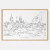 Framed Mexico City Art print - Landscape - Main