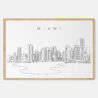 Framed Miami Art print - Landscape - Main