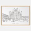 Framed Milan Art print - Landscape - Main