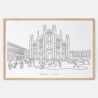 Framed Milan Art print - Landscape - Main