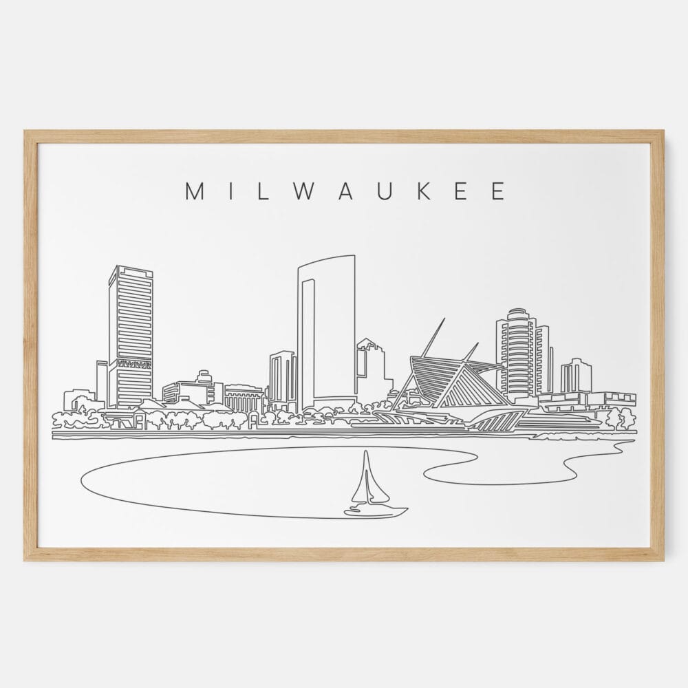 Framed Milwaukee Art print - Landscape - Main