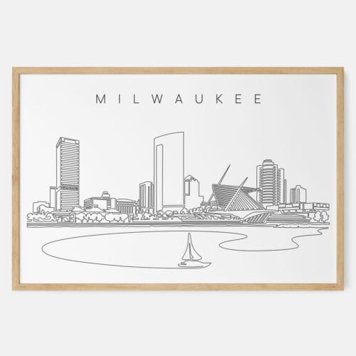 Milwaukee Skyline Art Print