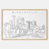 Framed Minneapolis Art print - Landscape - Main