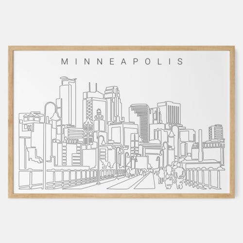 Minneapolis Skyline Art Print