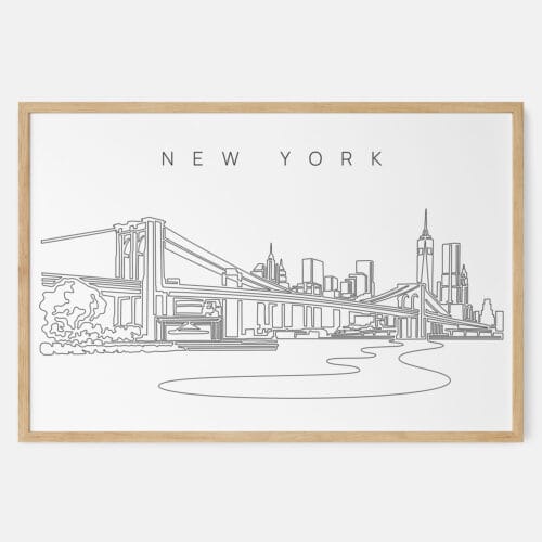 NYC Brooklyn Bridge Art Print