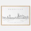 Framed Nashville Art print - Landscape - Main