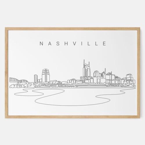Nashville Skyline Art Print