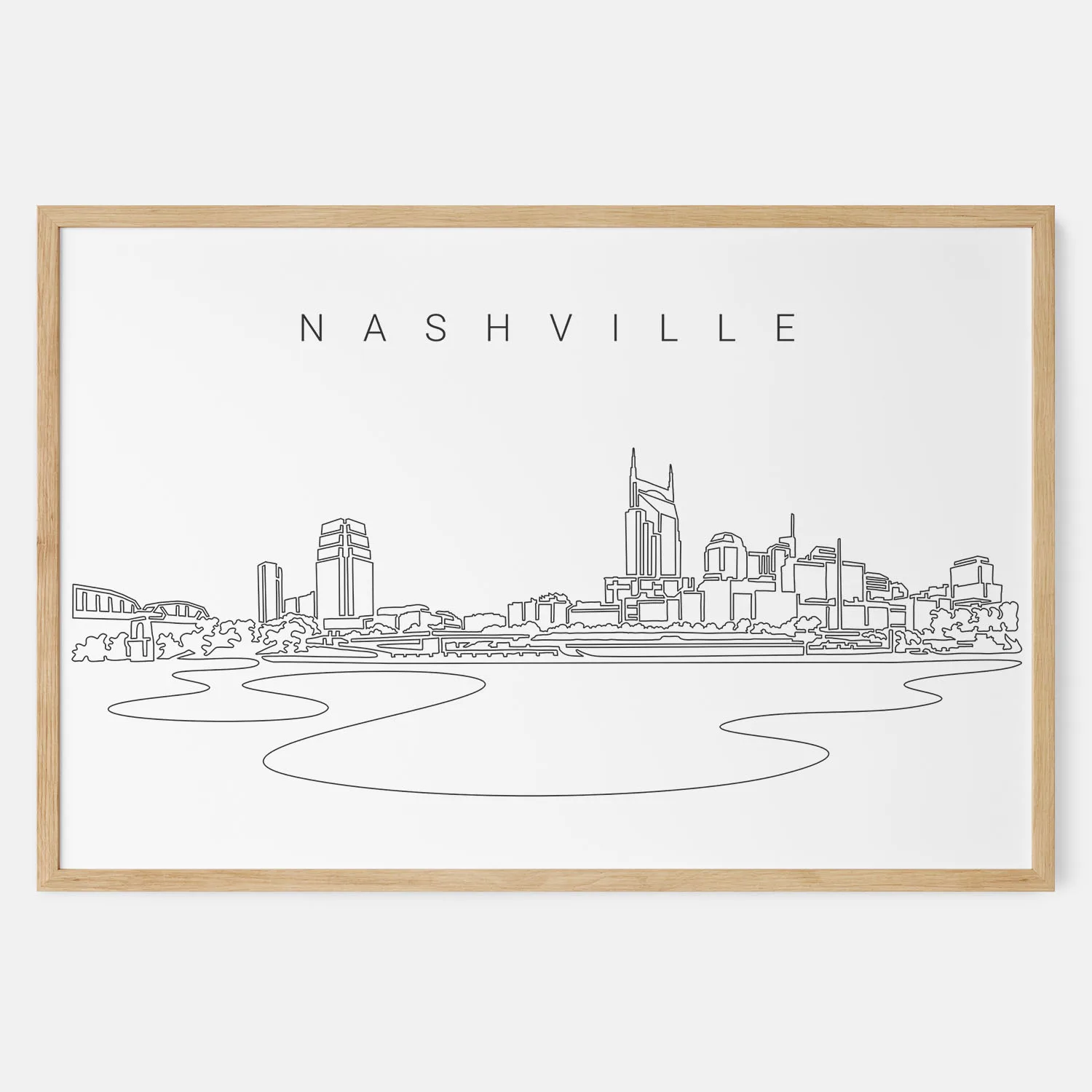 Nashville Skyline Art Print