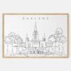 Framed Oakland temple Art print - Landscape - Main