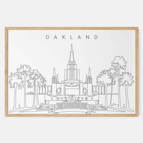 Oakland Temple Art Print