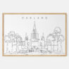 Framed Oakland temple Art print - Landscape - Main