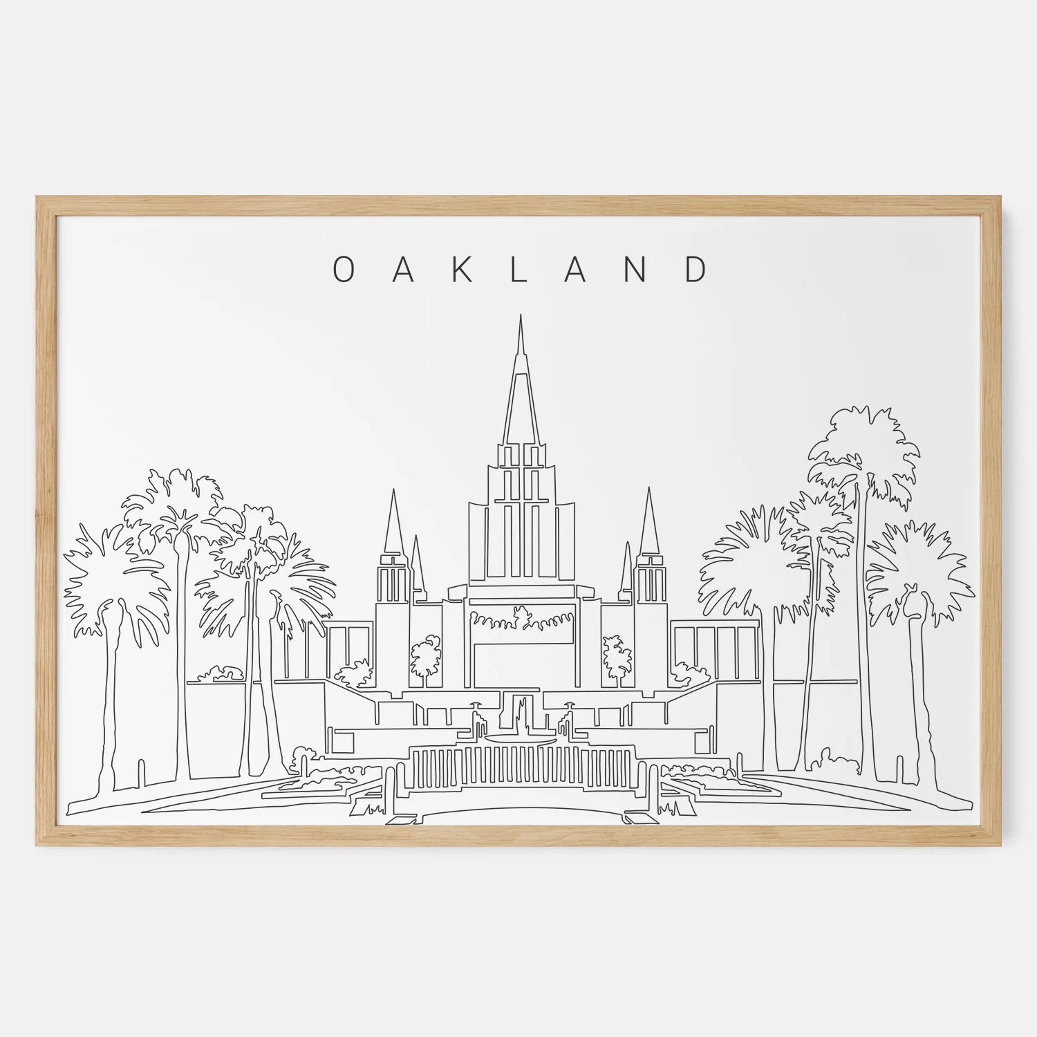 Oakland Temple Art Print