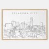 Framed Oklahoma City Art print - Landscape - Main