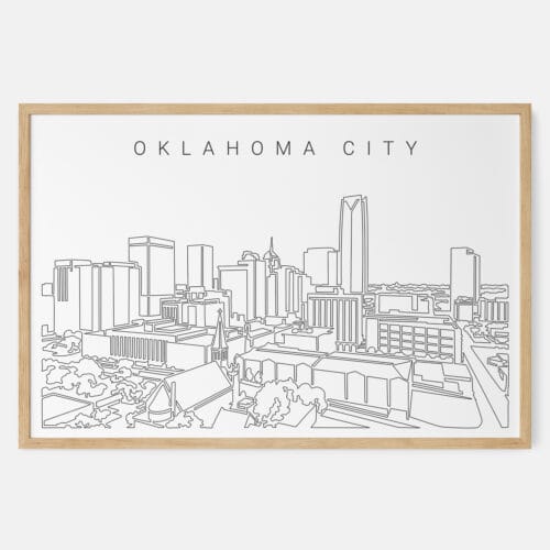 Oklahoma City Skyline Art Print