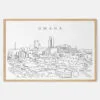 Framed Omaha Art print - Landscape - Main