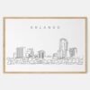 Framed Orlando Art print - Landscape - Main