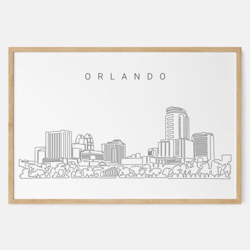Orlando Skyline Art Print