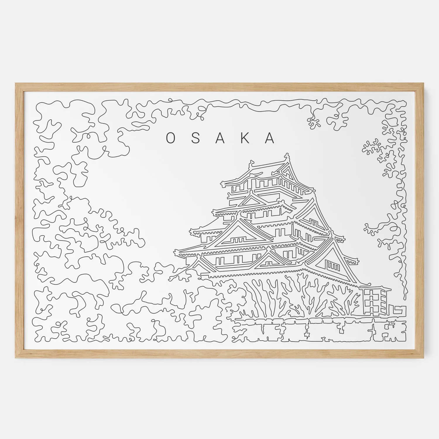 Osaka Castle Art Print