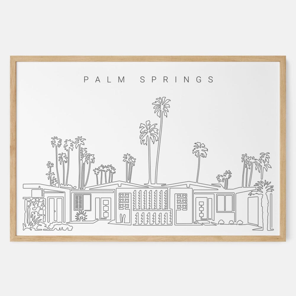 Framed Palm Springs Art print - Landscape - Main